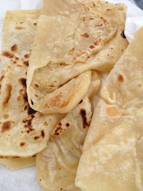 Grill flattened Roti to Perfection