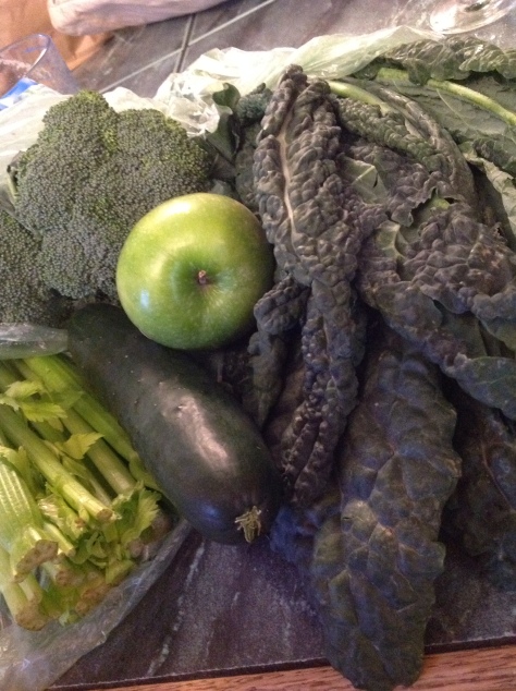 Veggies: Broccoli, Celery, Cucumber & Kale 